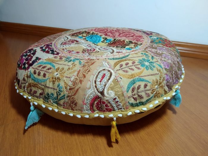 almofada de chão futon indiana