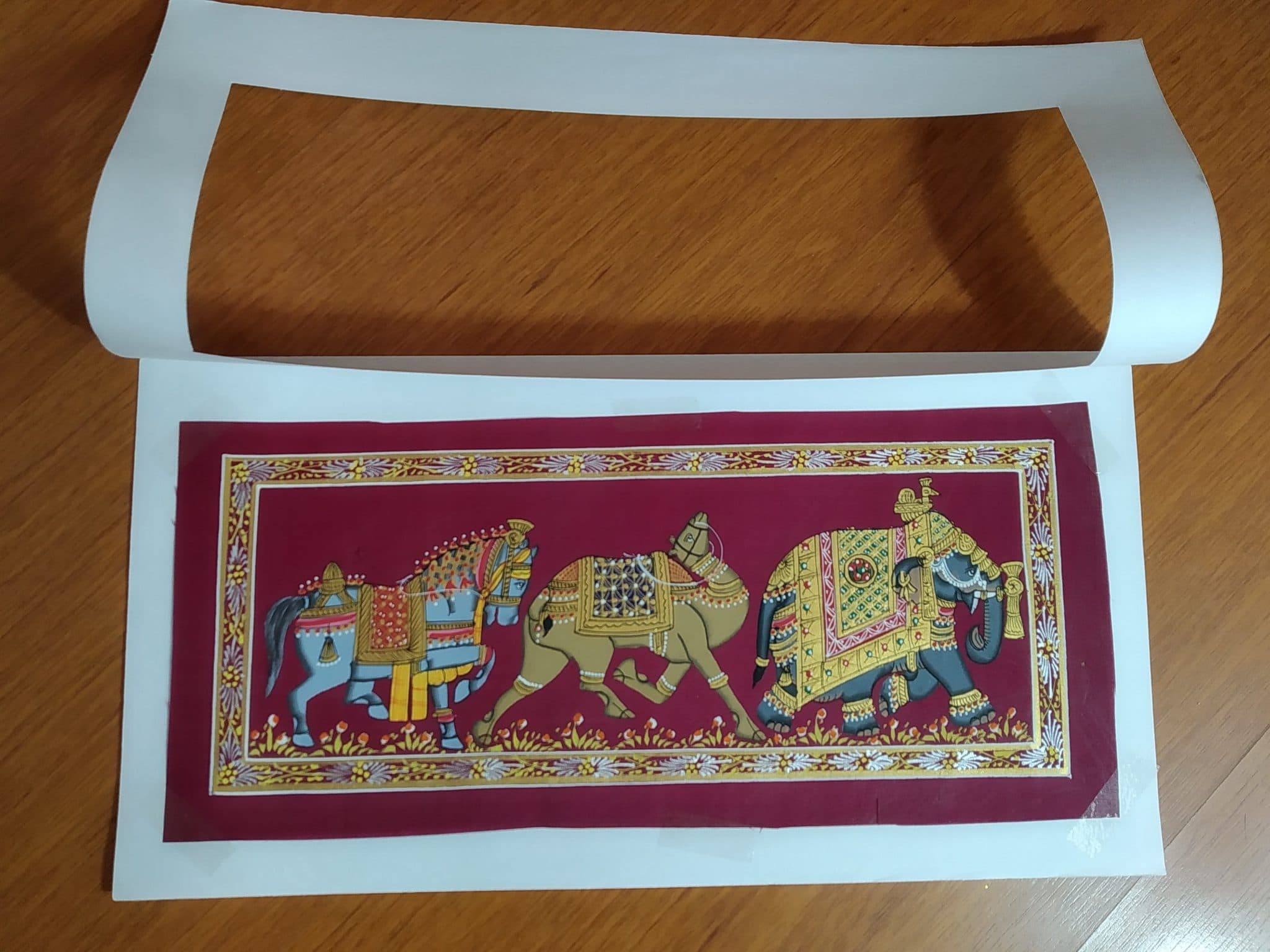 pintura em seda