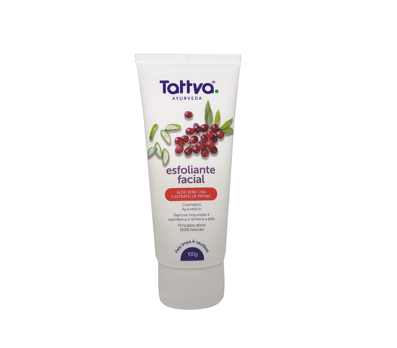 Esfoliante com Aloe Vera e Extrato de Uva Sri Sri Tattva