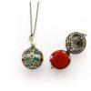 Difusor Pessoal para aromaterapia design redondo vintage ouro velho