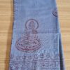 Chadar indiano (manto de oração) de Buda e Mantras azul