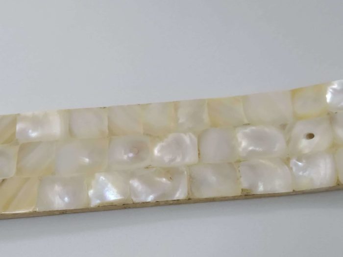 Incensário indiano luxo com mosaico de madrepérolas