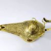 Lâmpada a óleo indiana de metal brass design árabe medieval G