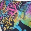 Colcha indiana ou painel decorativo Árvore da Vida e elefante (2,40m x 2,10m)