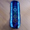 Porta mat indiano para Yoga 7 chakras bordados a mão azul marinho