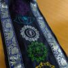 Porta mat indiano para Yoga 7 chakras bordados a mão azul marinho