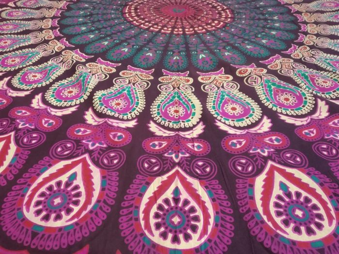 colcha indiana de mandala