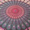 Colcha indiana ou painel decorativo Mandala cores quentes (2,40m x 2,10m)