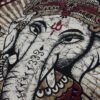 Colcha indiana ou painel de algodão estampa de Ganesha (2.40 m x 2.10 m)