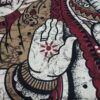 Colcha indiana ou painel de algodão estampa de Ganesha (2.40 m x 2.10 m)