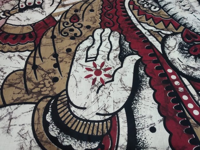 Colcha indiana ou painel de algodão estampa de Ganesha (2.40 m x 2.10 m)