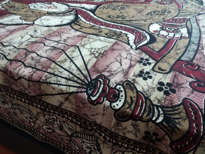 Colcha indiana ou painel de algodão estampa de Ganesha (2.40 m x 2.10 m)
