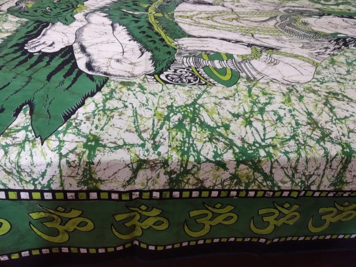 Colcha indiana ou painel de algodão estampa de Shiva (2.40 m x 2.10 m)