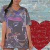 Camiseta unissex do Deus Krishna preto