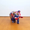 Elefante de metal esmaltado com técnica cloisonné PP azul