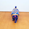 Elefante de metal esmaltado com técnica cloisonné PP azul