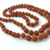 Japamala de 108 contas grandes de sementes de Rudraksha 10mm