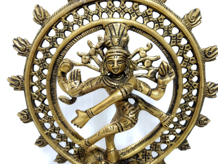 Estátua do Deus Shiva Nataraja em brass 21cm