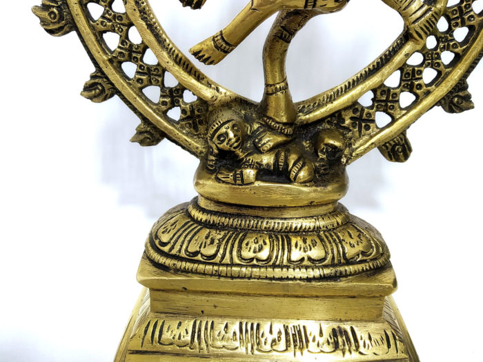 Estátua do Deus Shiva Nataraja em brass 21cm