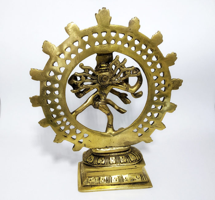 Estátua do Deus Shiva Nataraja em brass 21cm