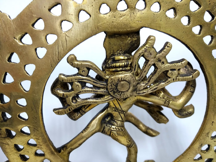 Estátua do Deus Shiva Nataraja em brass 21cm