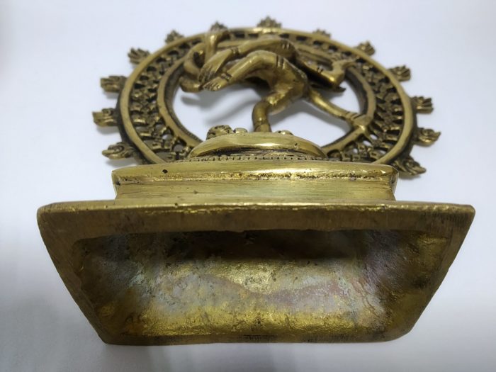Estátua do Deus Shiva Nataraja em brass 21cm