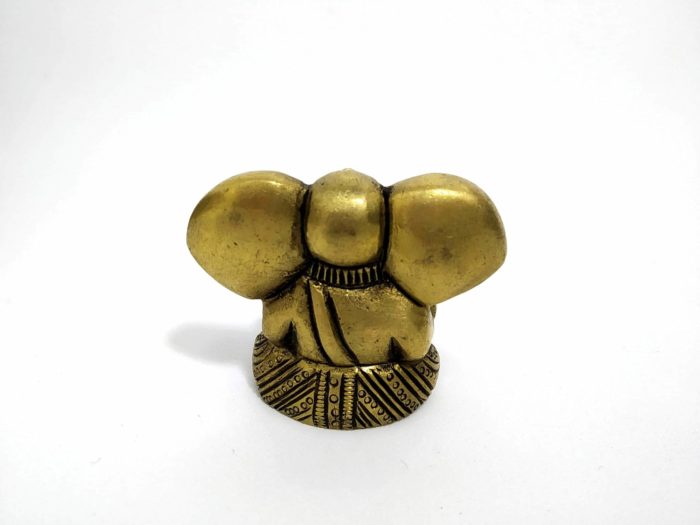 Estatueta de Lord Ganesha em metal brass com 5cm