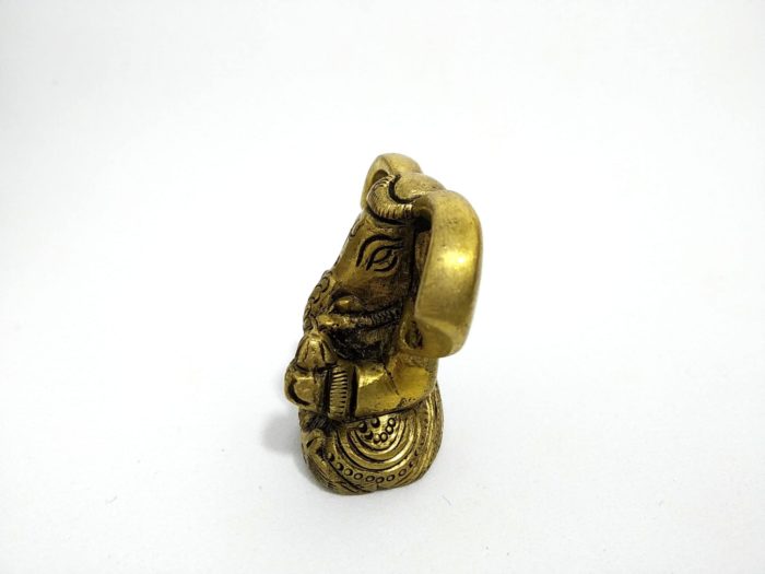 Estatueta de Lord Ganesha em metal brass com 5cm