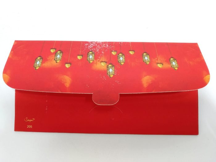 Envelope indiano de luxo para presentear estampa Ganesha