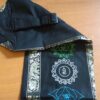 Porta mat indiano para Yoga 7 chakras bordados a mão preto