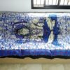 colcha indiana de Shiva azul