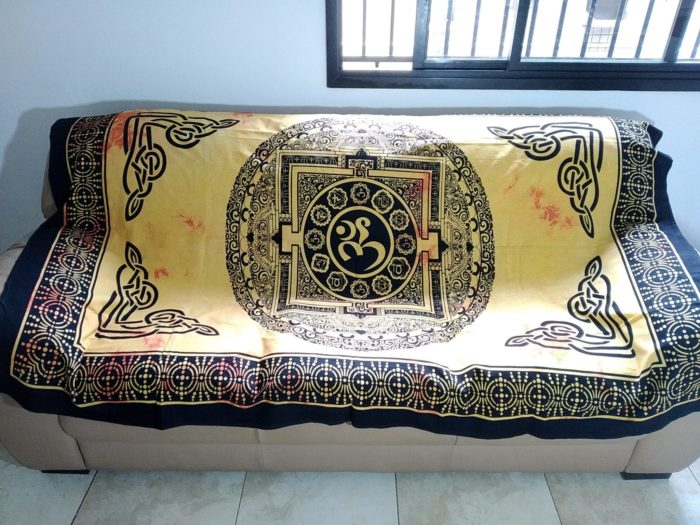 colcha com mandala