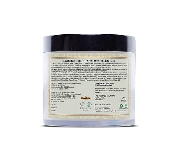 Creme Herbal de Proteína para os cabelos Khadi Natural