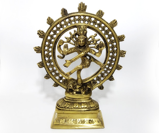 shiva nataraja de metal