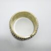 Bracelete tibetano metal com embutimento de pedras naturais