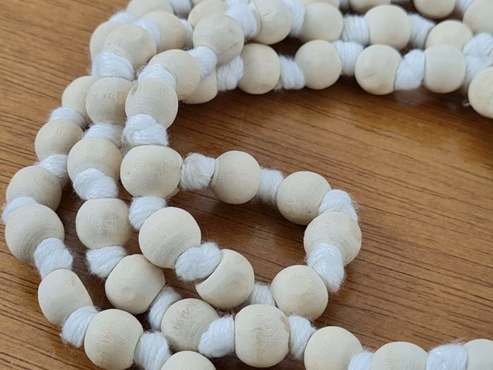 Japamala indiano de 108 contas de Neem 10mm