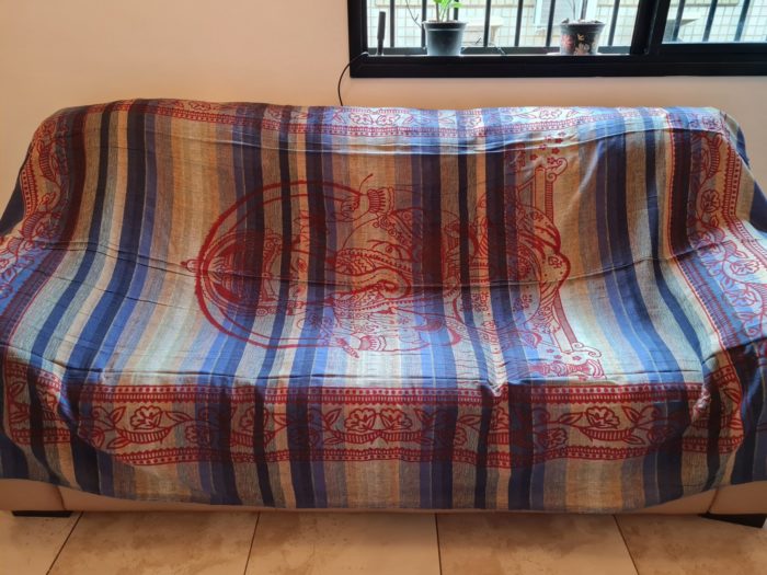 colcha indiana de algodão com estampa de Ganesha