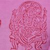 Chadar indiano (manto de oração) de Ganesha rosa