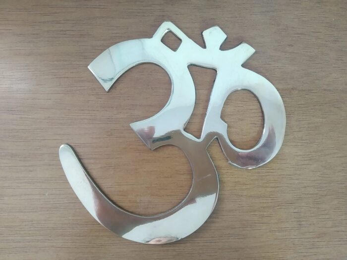 Om de metal liso para decorar a parede 19cm