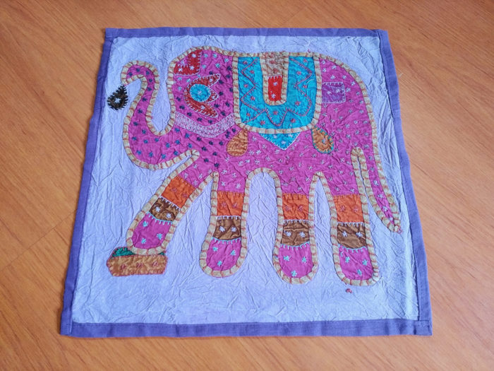 capa de almofada indiana de elefante