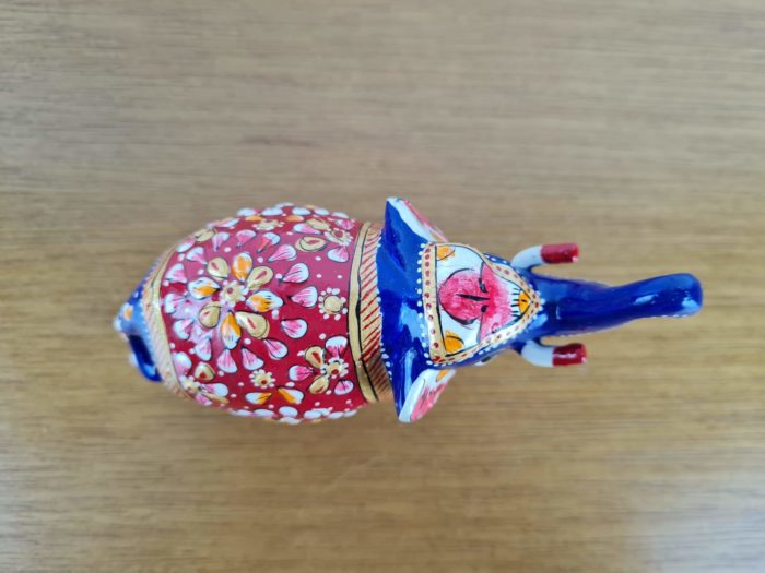 Elefante de metal esmaltado com técnica cloisonné M