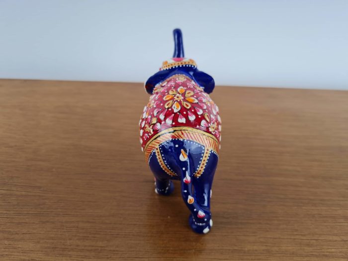 Elefante de metal esmaltado com técnica cloisonné M