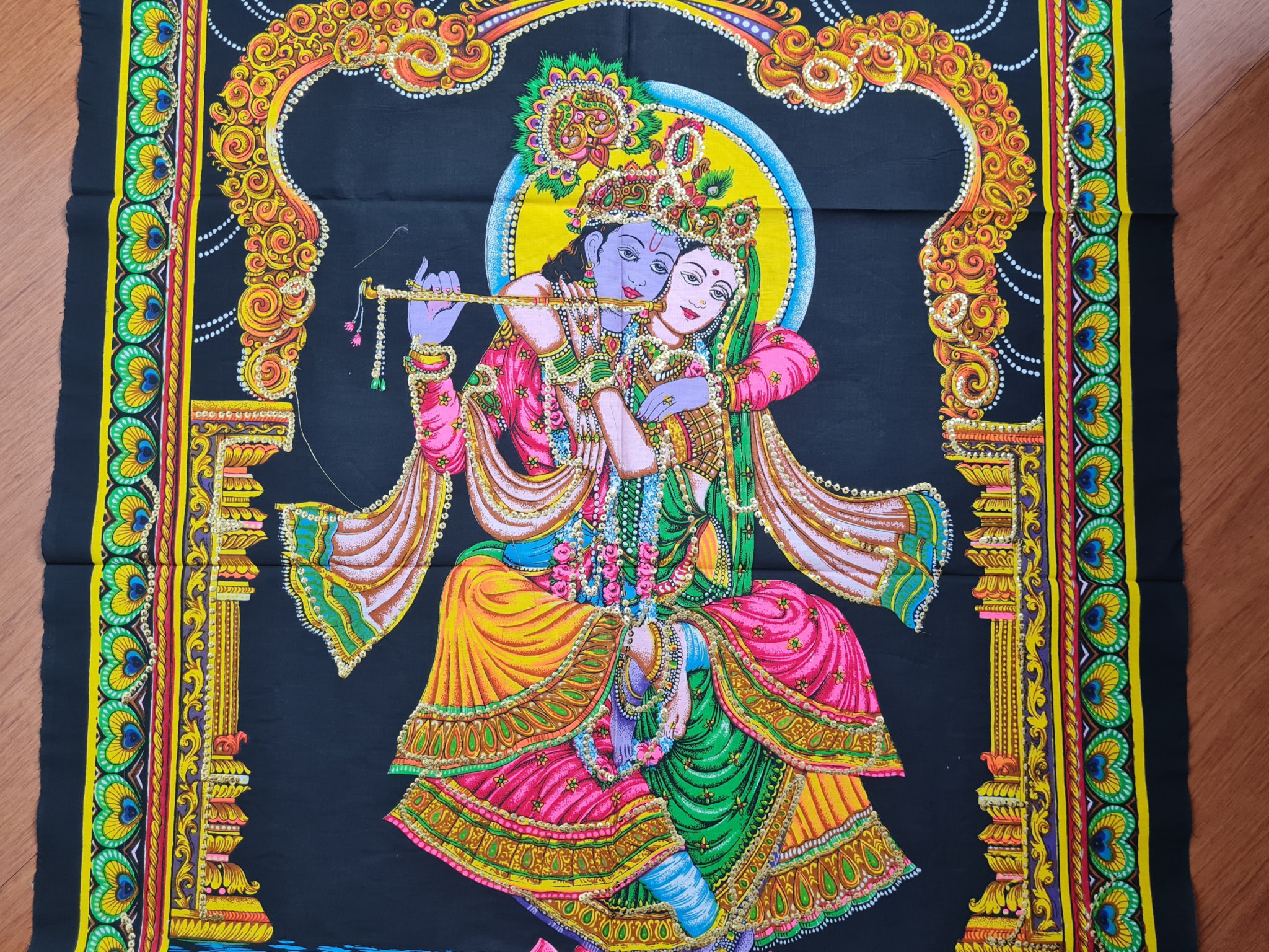 Radha e Krishna panô