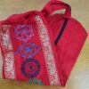 Porta mat indiano para Yoga 7 chakras bordados a mão vermelho