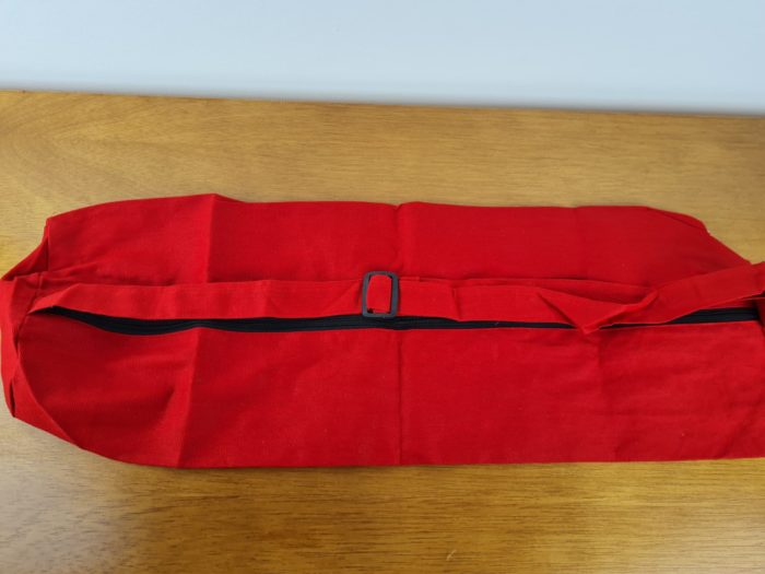 Porta mat indiano para Yoga 7 chakras bordados a mão vermelho