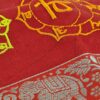 Porta mat indiano para Yoga 7 chakras bordados a mão vermelho