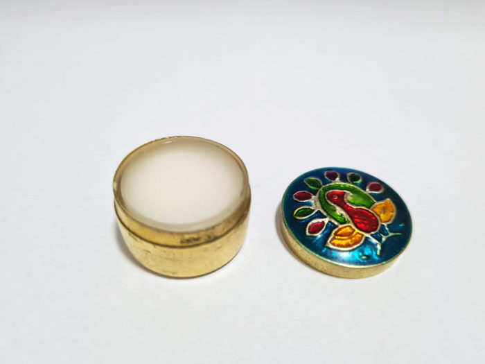 Perfume indiano sólido de latinha cloisonne aroma Rosas