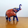 elefante indiano metal pintado a mão
