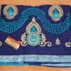 sari indiano azul
