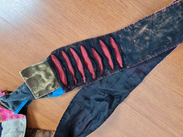 Bolsa indiana casual de algodão estampa de Om e símbolo da paz